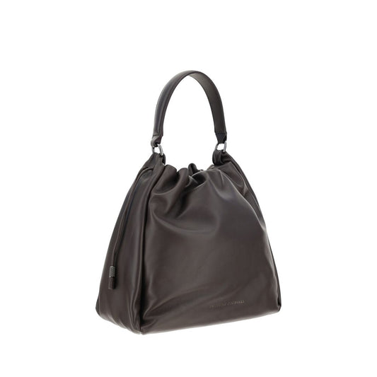 Brunello Cucinelli Monile Bucket – Brown Leather Bag
