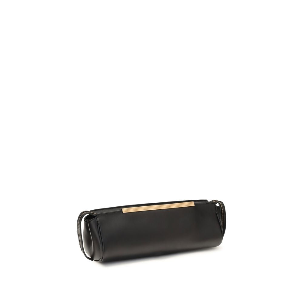 Khaite Evening Clutch – Black Leather Bag