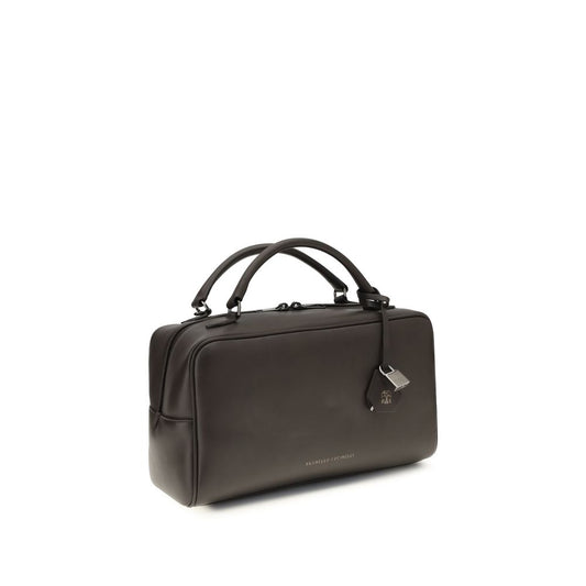 Brunello Cucinelli Boston Explorer – Brown Leather Bag