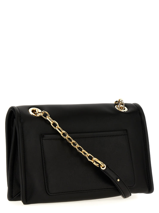 Valentino Garavani VLogo Chain – Black Leather Bag