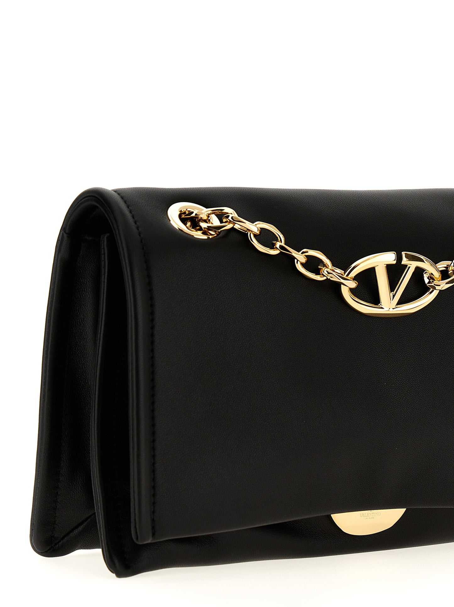 Valentino Garavani VLogo Chain – Black Leather Bag