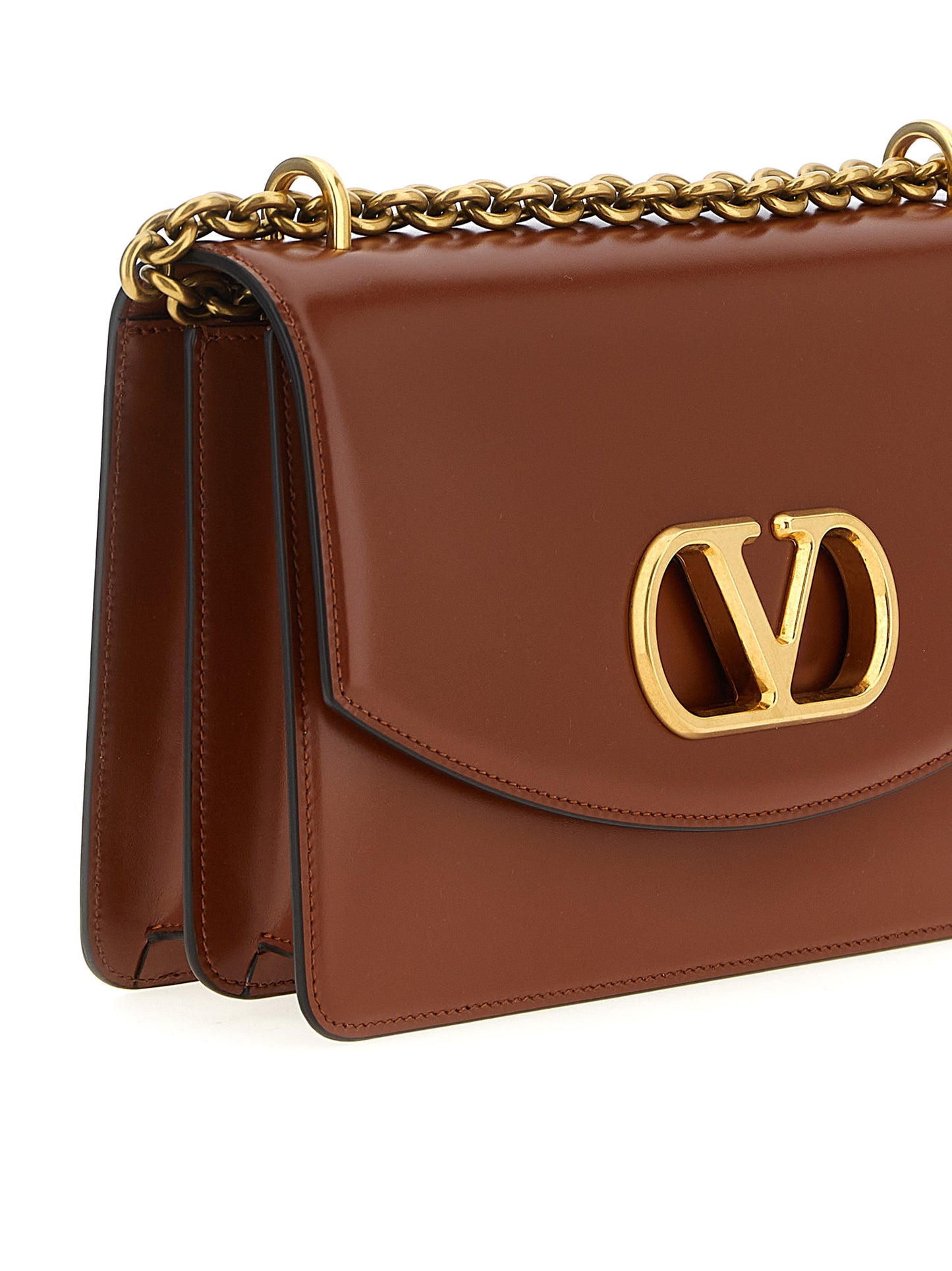Valentino Garavani Vain – Brown Leather Bag