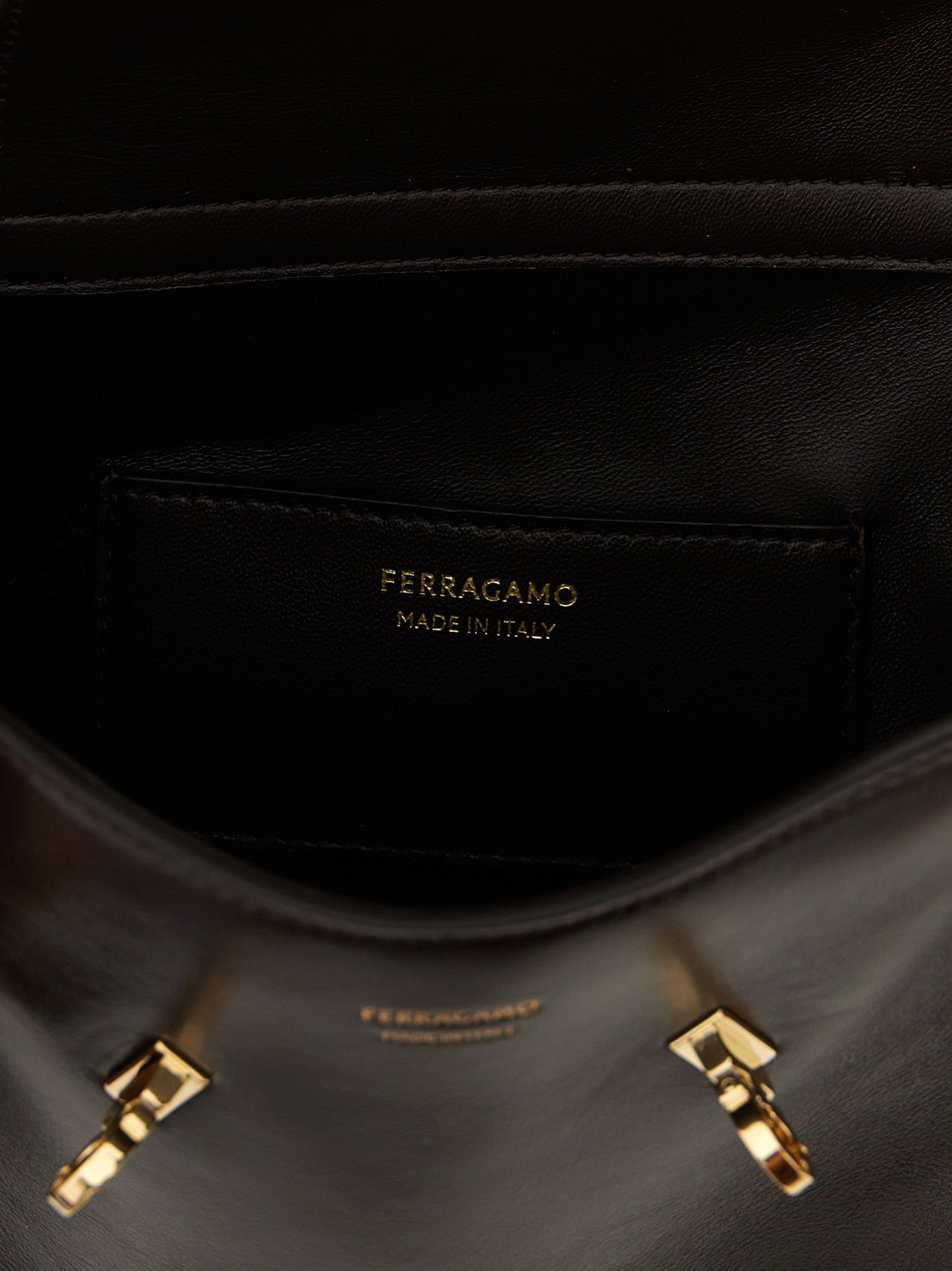 Ferragamo Hug Crossbody in Brown