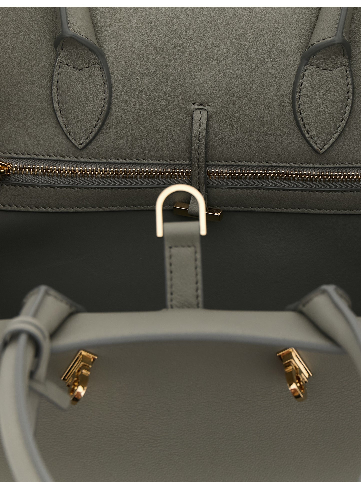 Ferragamo Hug Shoulder Bag in Gray