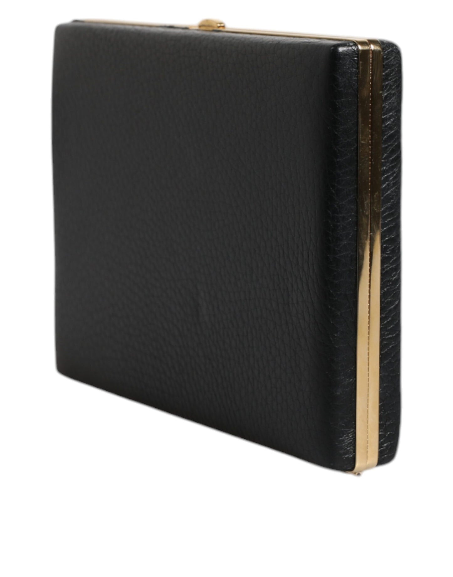 Dolce & Gabbana Evening Box – Black Leather Clutch