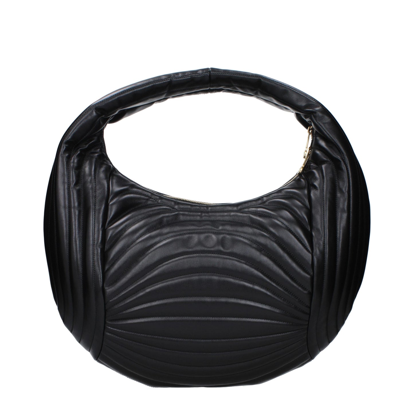 Salvatore Ferragamo Soft Hobo – Black Leather Bag
