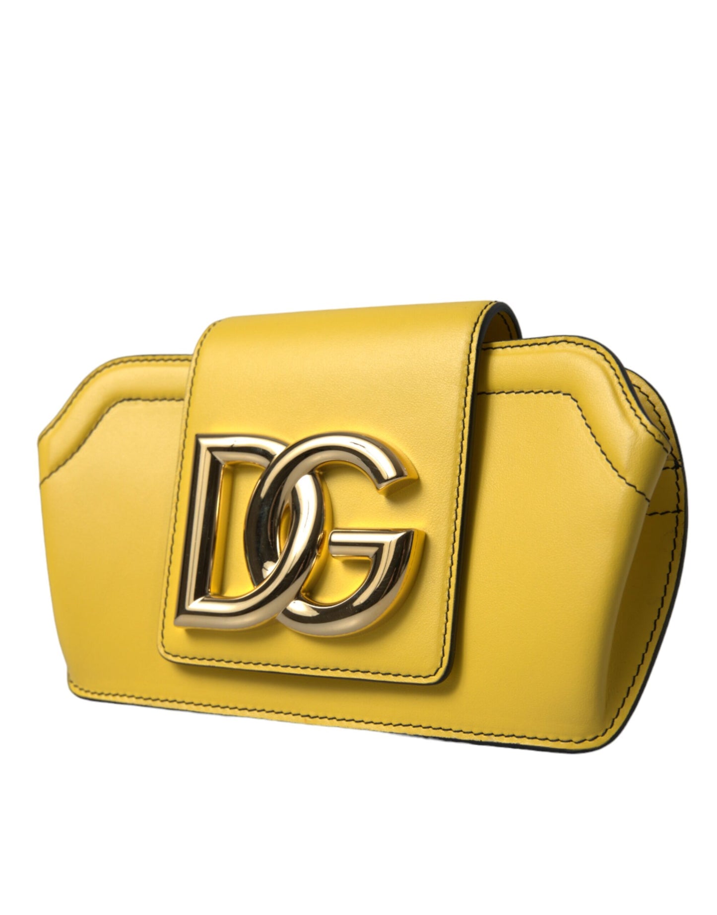 Dolce & Gabbana DG Clutch – Yellow Leather Bag