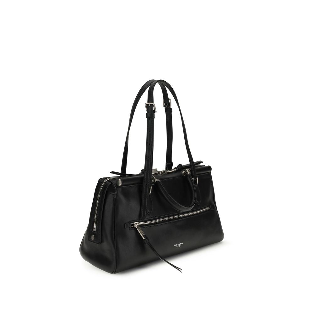 Dolce & Gabbana Vittoria – Black Leather Bag