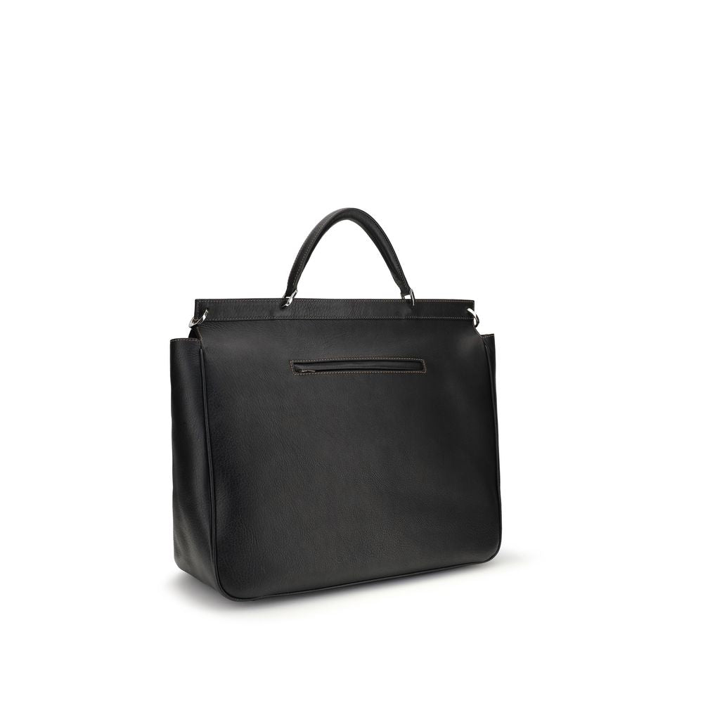 Brunello Cucinelli – Black Leather Holdall