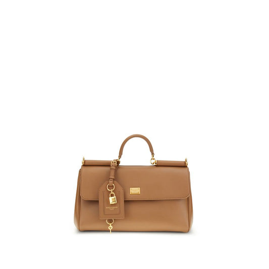 Dolce & Gabbana Sicily – Beige Leather Bag