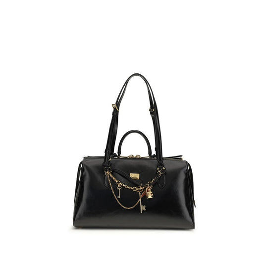 Dolce & Gabbana Vittoria Medium – Black Leather Bag