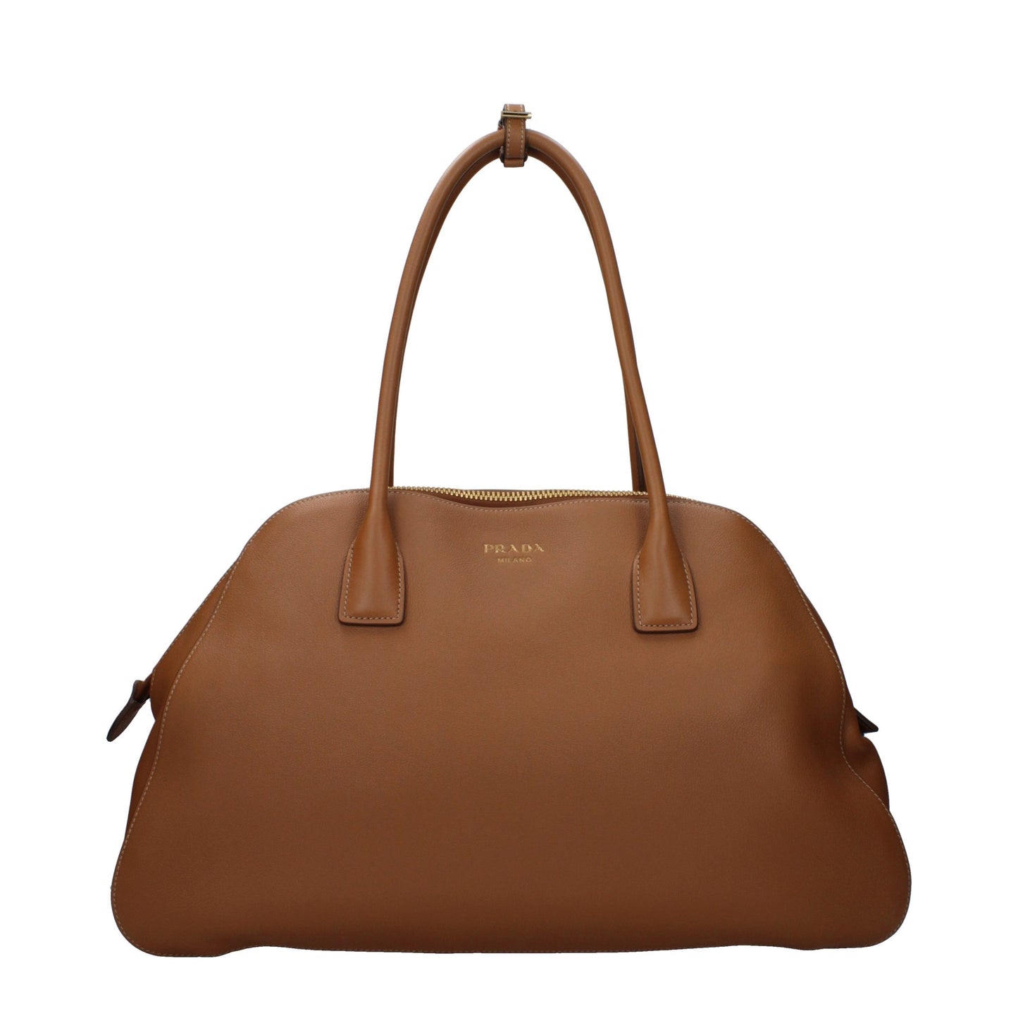 Prada Bowling Bag – Brown Leather Bag
