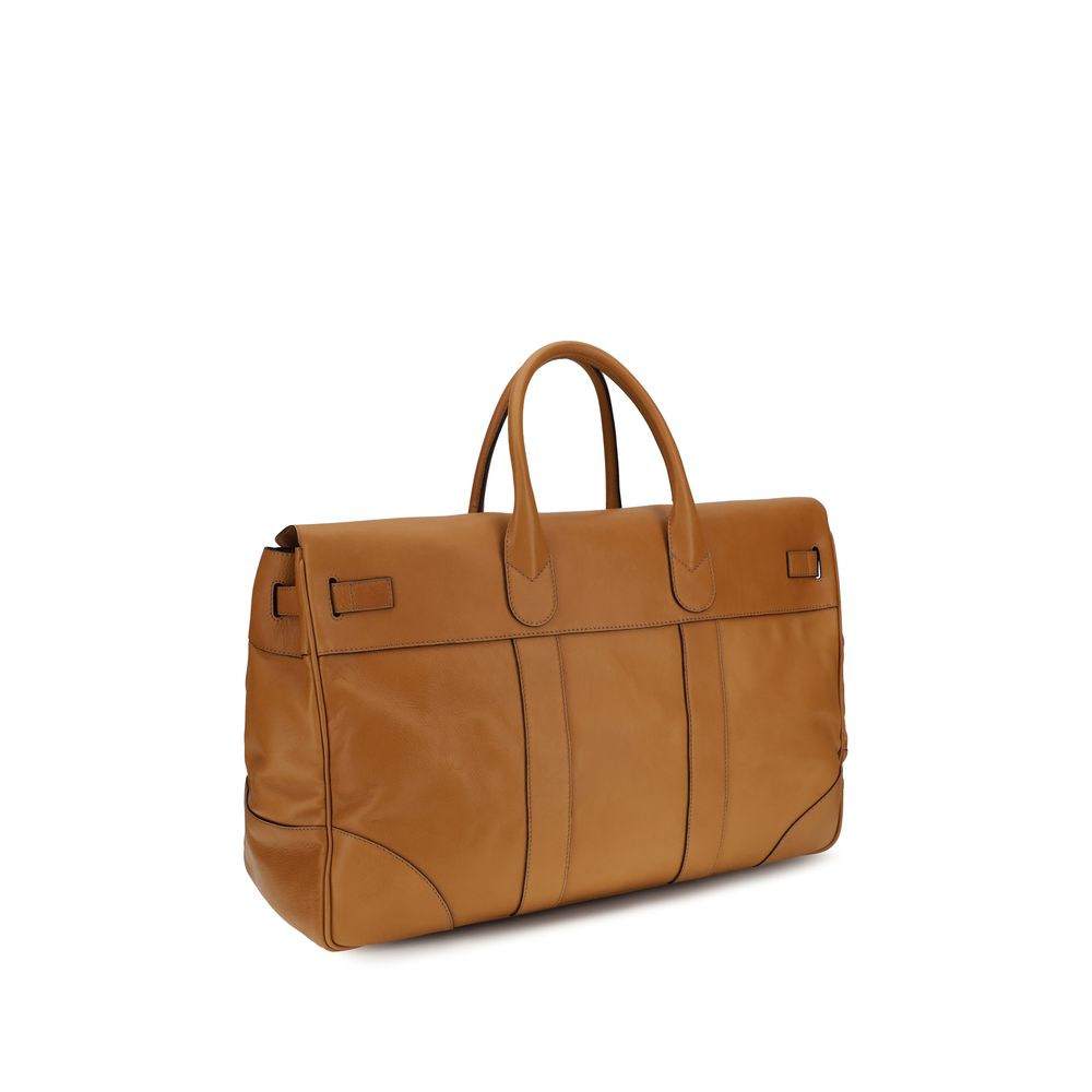 Brunello Cucinelli Holdall – Brown Leather Holdall