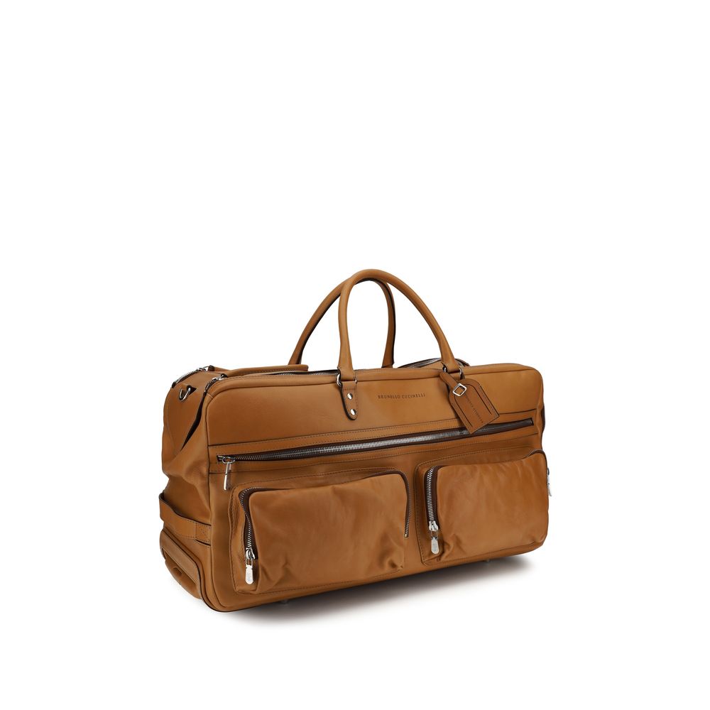 Brunello Cucinelli – Brown Leather Holdall