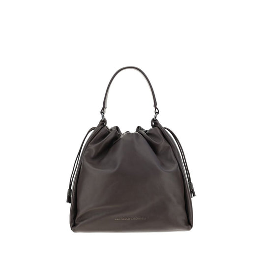 Brunello Cucinelli Monile Bucket – Brown Leather Bag