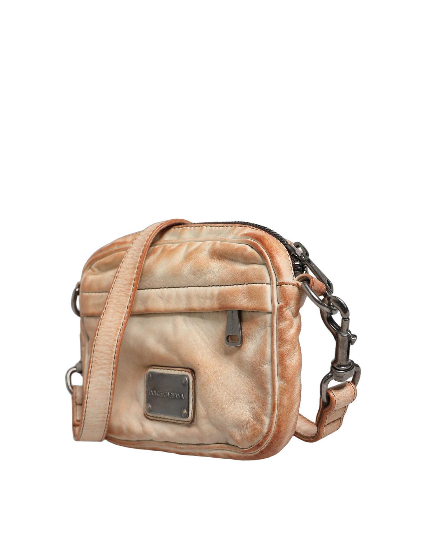 Dolce & Gabbana – Beige Leather Shoulder Bag