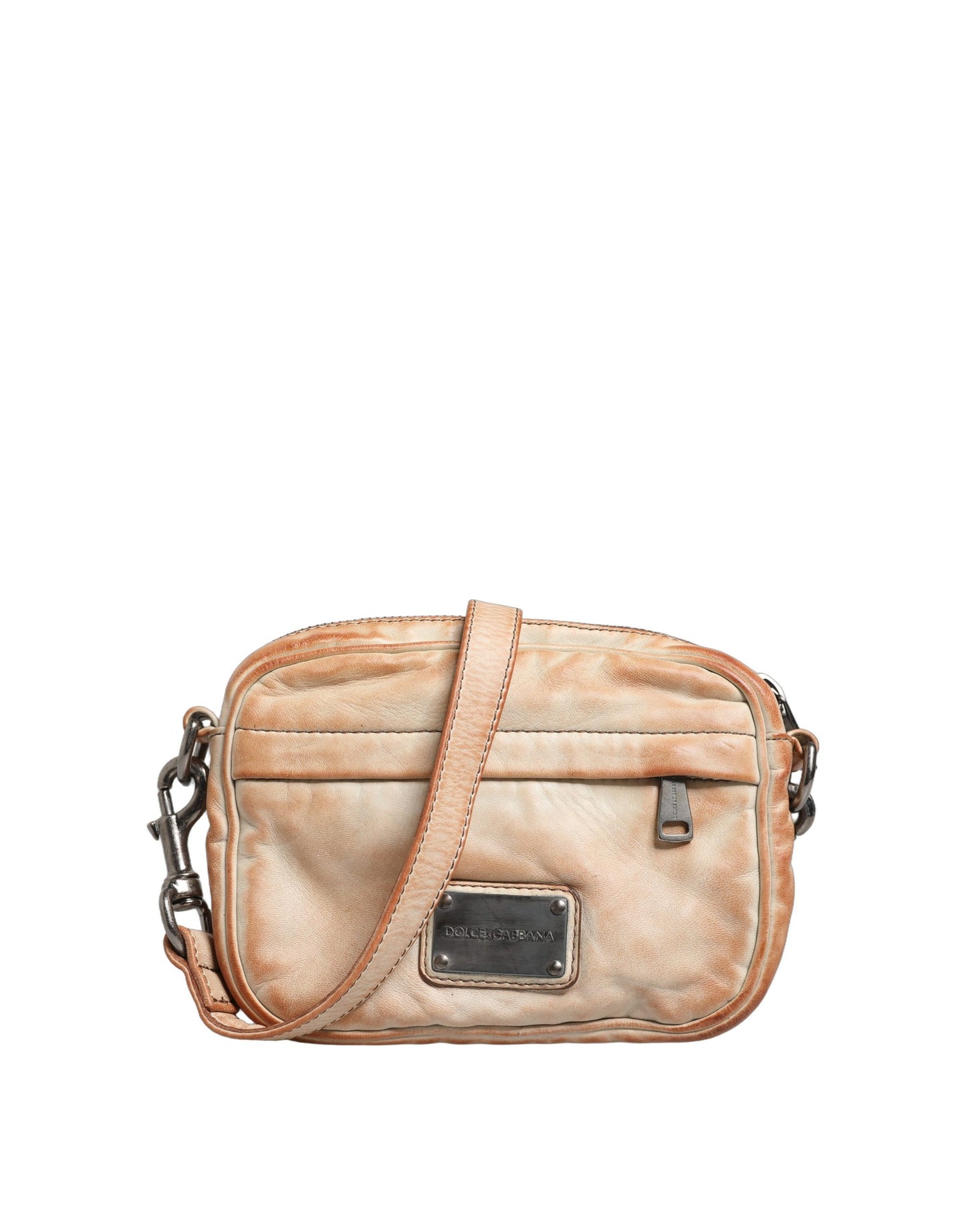 Dolce & Gabbana – Beige Leather Shoulder Bag