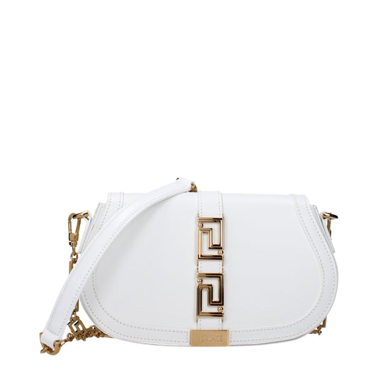Versace Greca Goddess – White Leather Bag