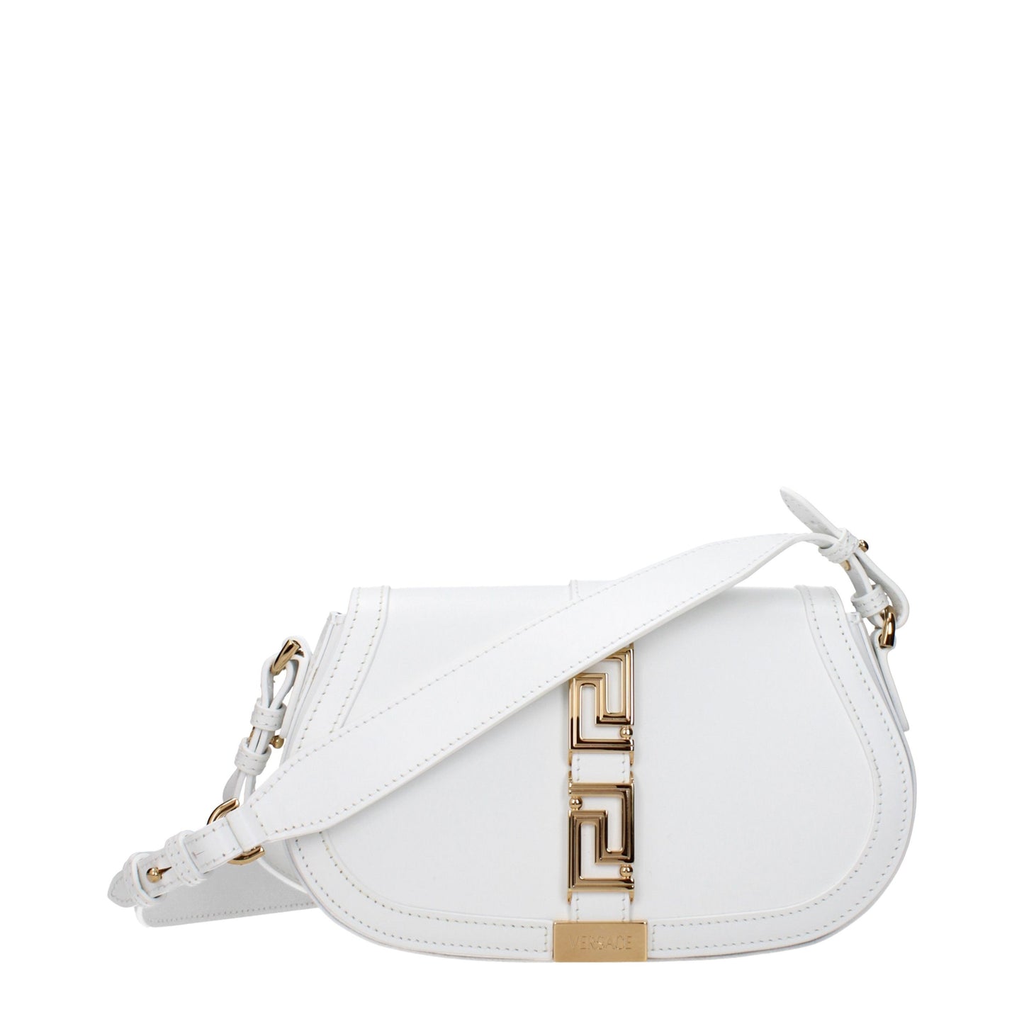 Versace Greca Goddess – White Leather Bag