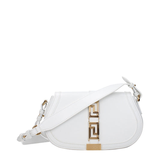 Versace Greca Goddess – White Leather Bag