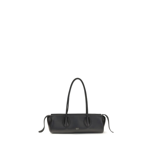 Khaite Empire Shoulder – Black Leather Bag