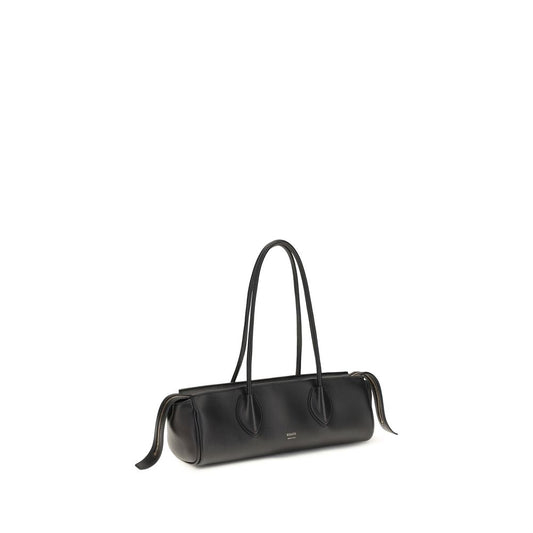 Khaite Empire Shoulder – Black Leather Bag