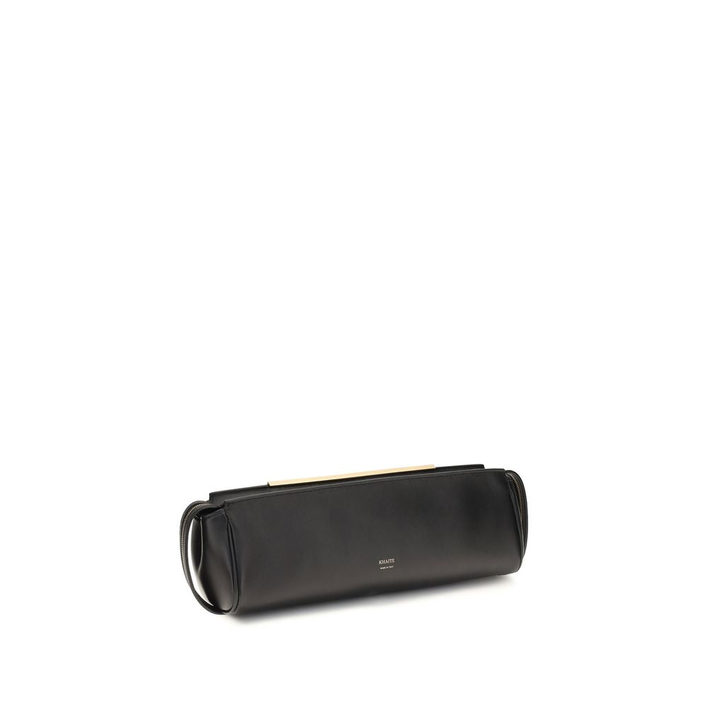 Khaite Evening Clutch – Black Leather Bag
