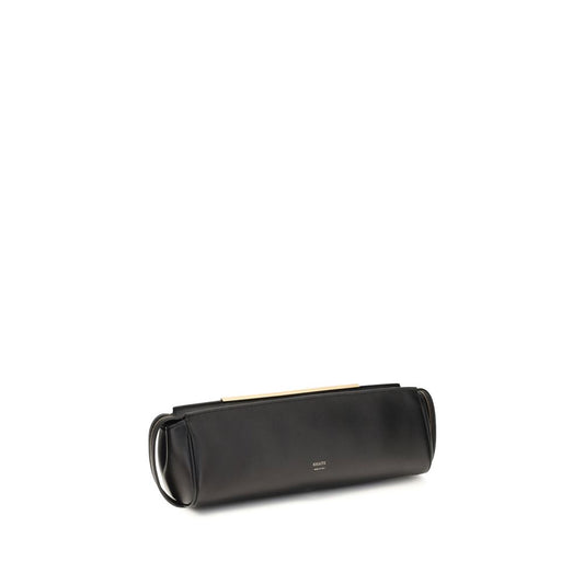 Khaite Evening Clutch – Black Leather Bag