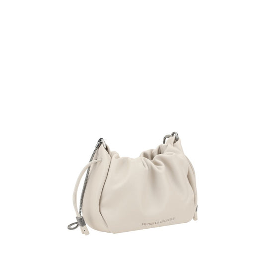 Brunello Cucinelli Bucket Mellow – Beige Leather Bag