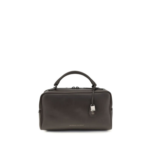 Brunello Cucinelli Boston Explorer – Brown Leather Bag