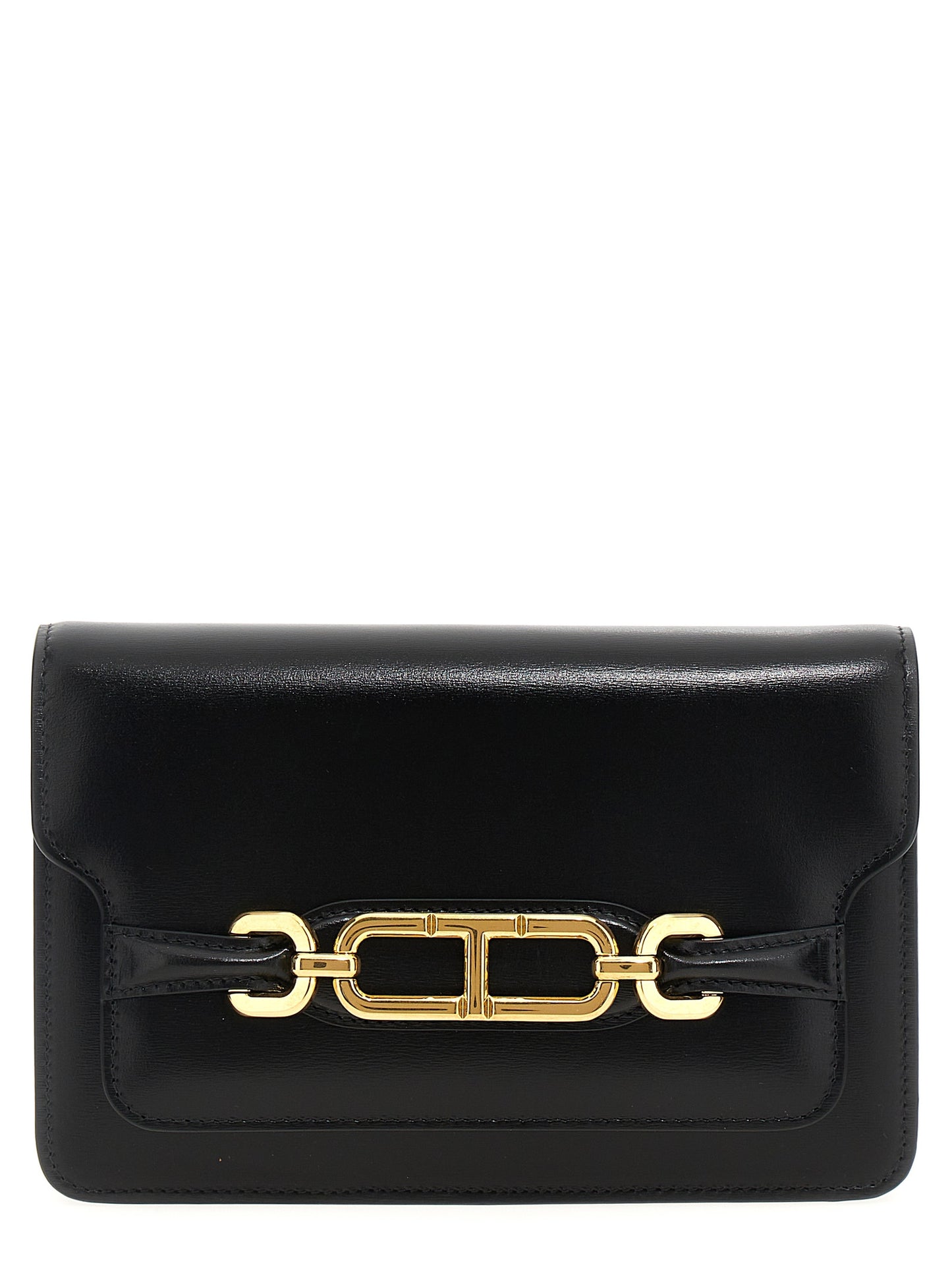 Tom Ford T-Chain Crossbody – Black Leather Bag
