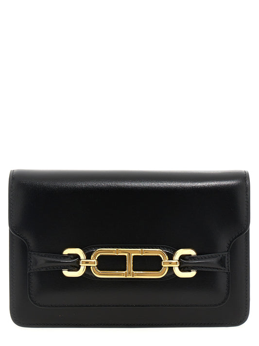 Tom Ford T-Chain Crossbody – Black Leather Bag