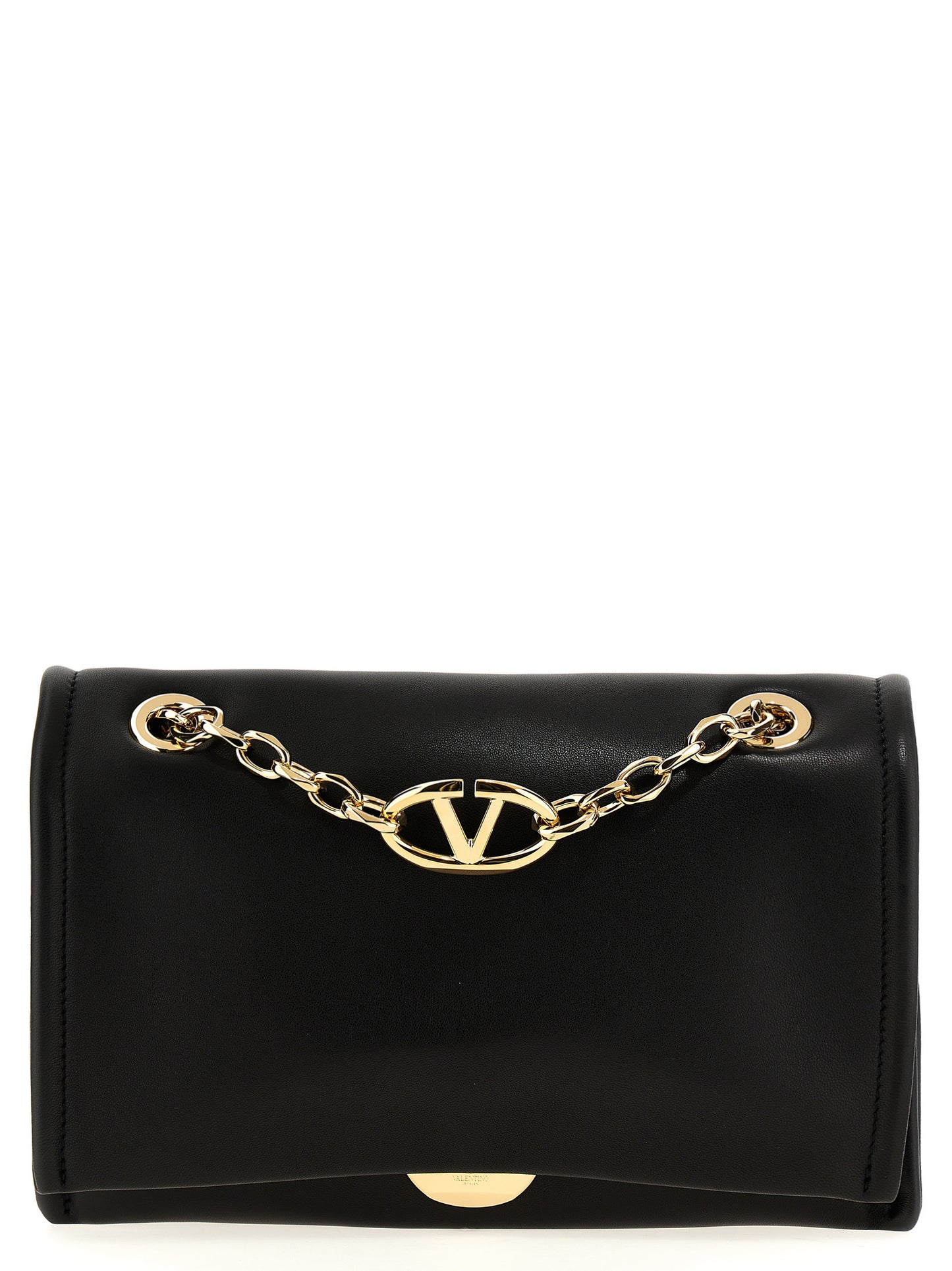 Valentino Garavani VLogo Chain – Black Leather Bag