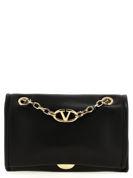 Valentino Garavani VLogo Chain – Black Leather Bag
