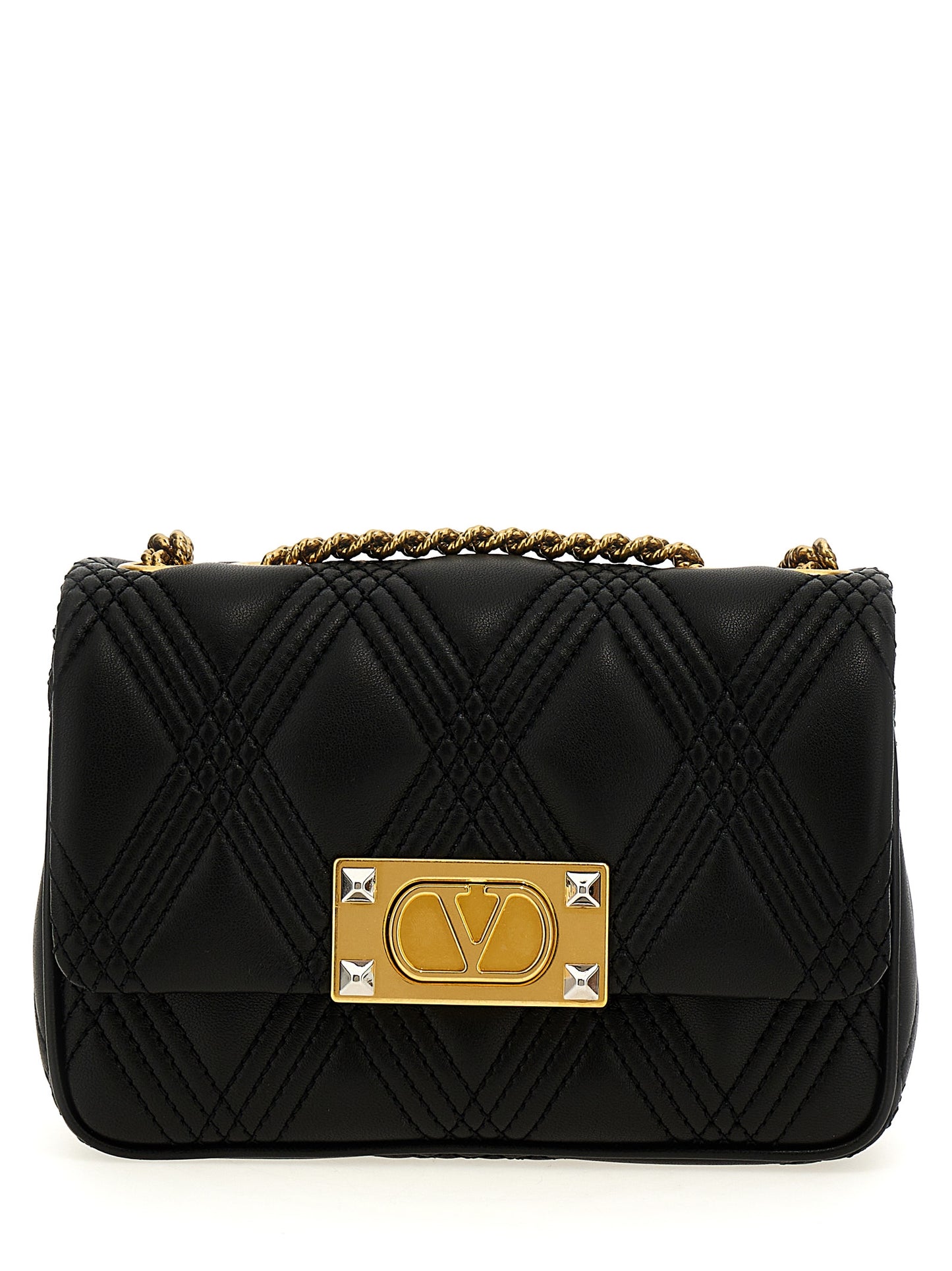 Valentino Garavani Quiltie 67 – Black Leather Bag