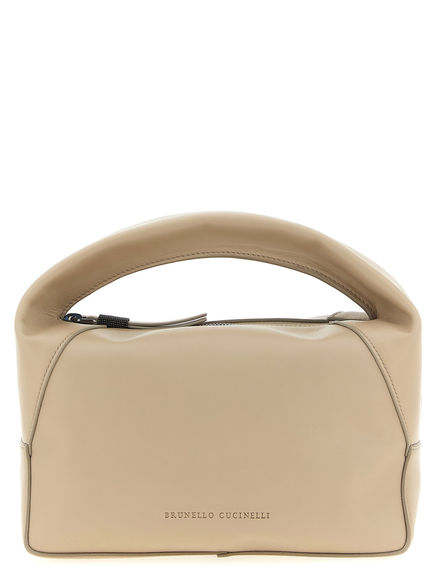 Brunello Cucinelli Hobo Duo – Beige Leather Bag