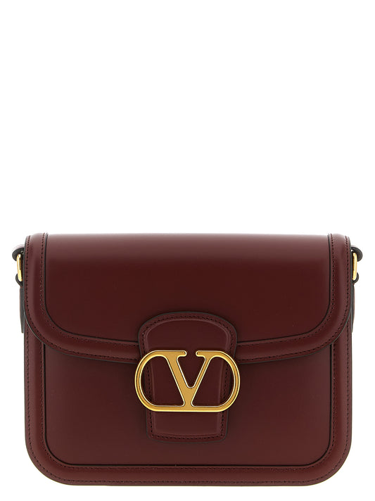 Valentino Garavani 9to5 Crossbody – Burgundy Leather Bag
