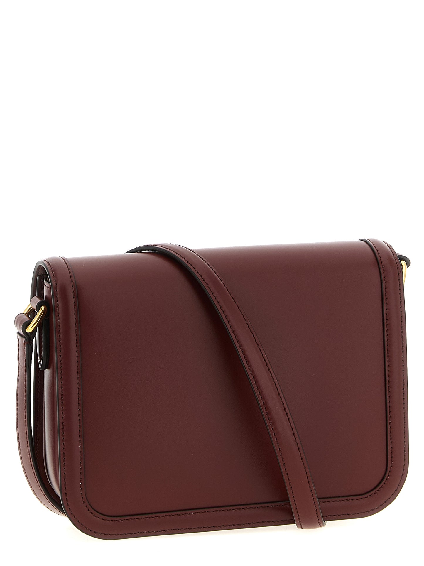 Valentino Garavani 9to5 Crossbody – Burgundy Leather Bag