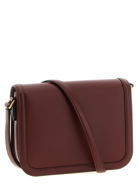 Valentino Garavani 9to5 Crossbody – Burgundy Leather Bag