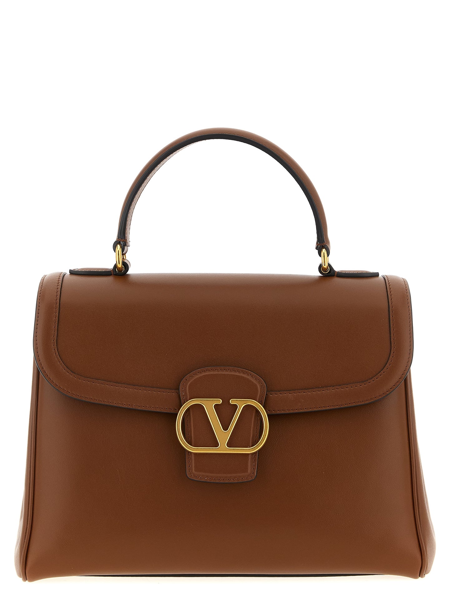 Valentino Garavani 9to5 Satchel – Brown Leather Bag
