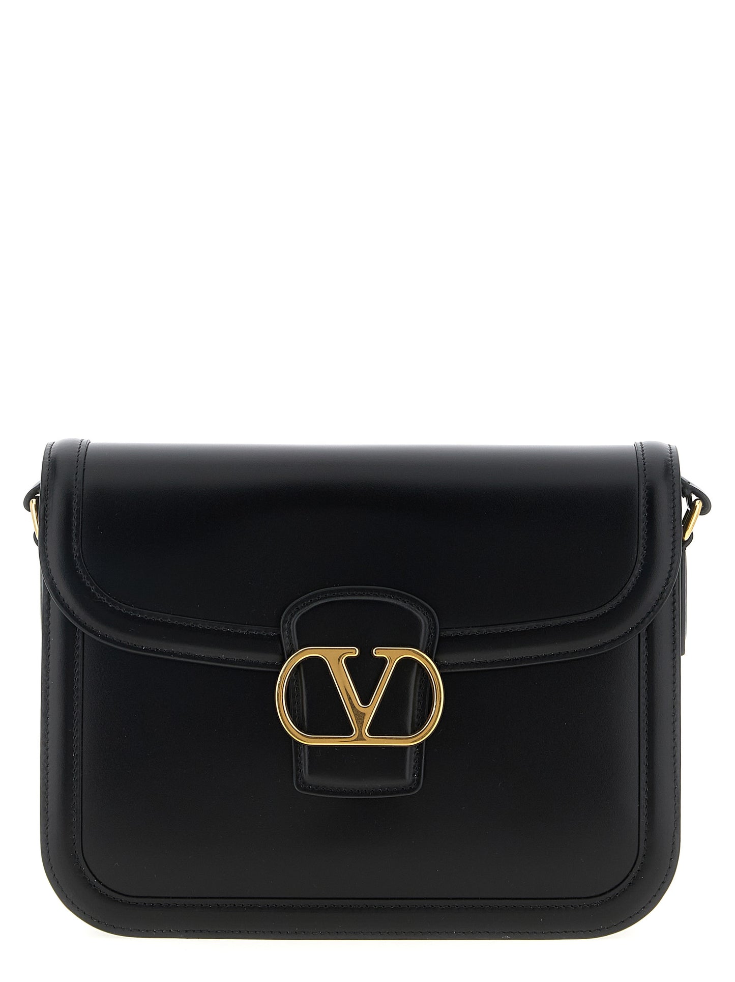 Valentino Garavani 9to5 Shoulder – Black Leather Bag