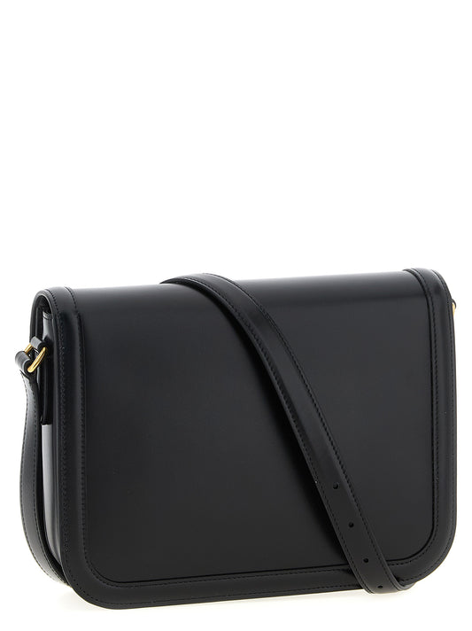 Valentino Garavani 9to5 Shoulder – Black Leather Bag