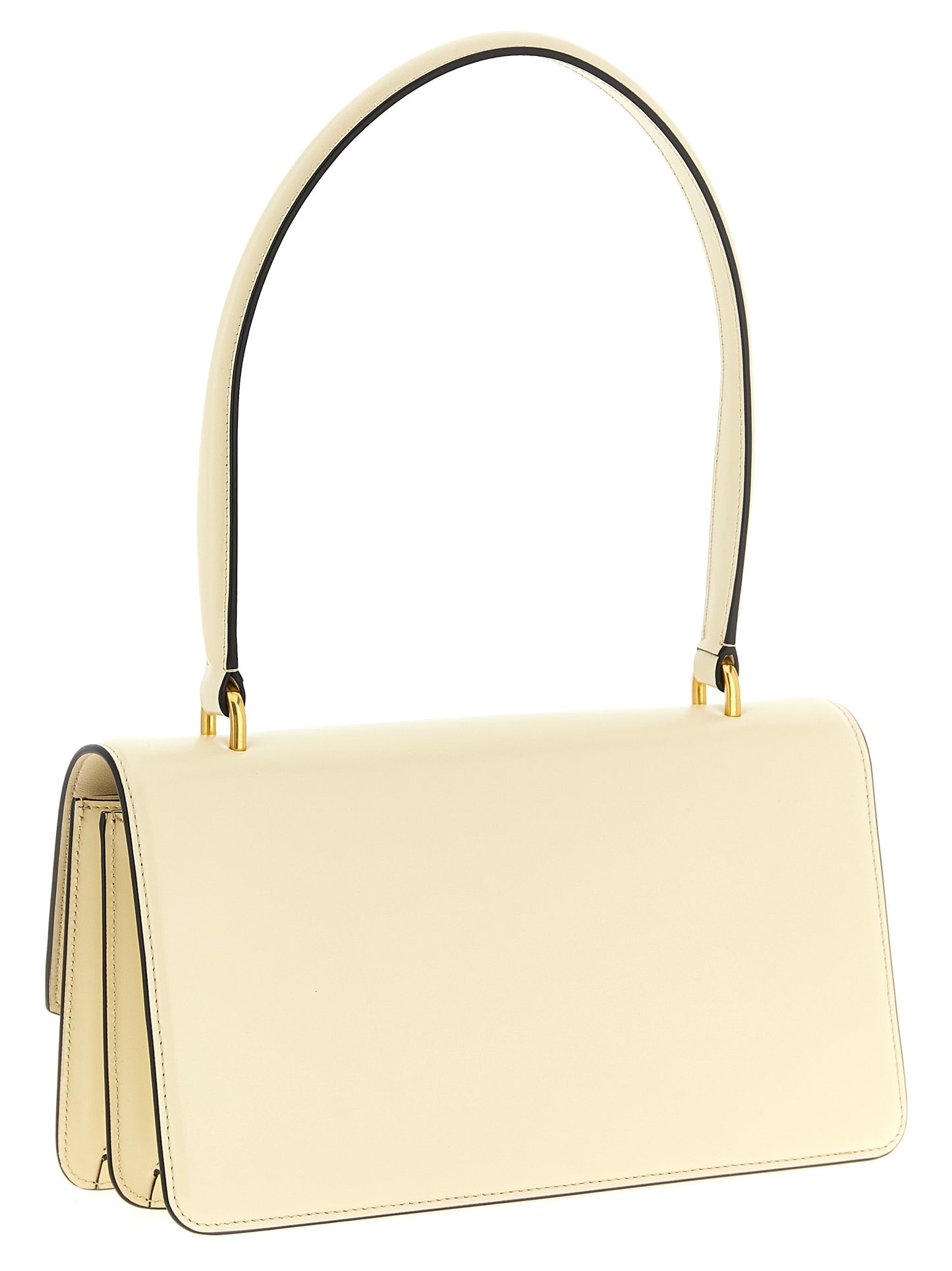 Valentino Garavani Vain Top Handle – Ivory Leather Bag