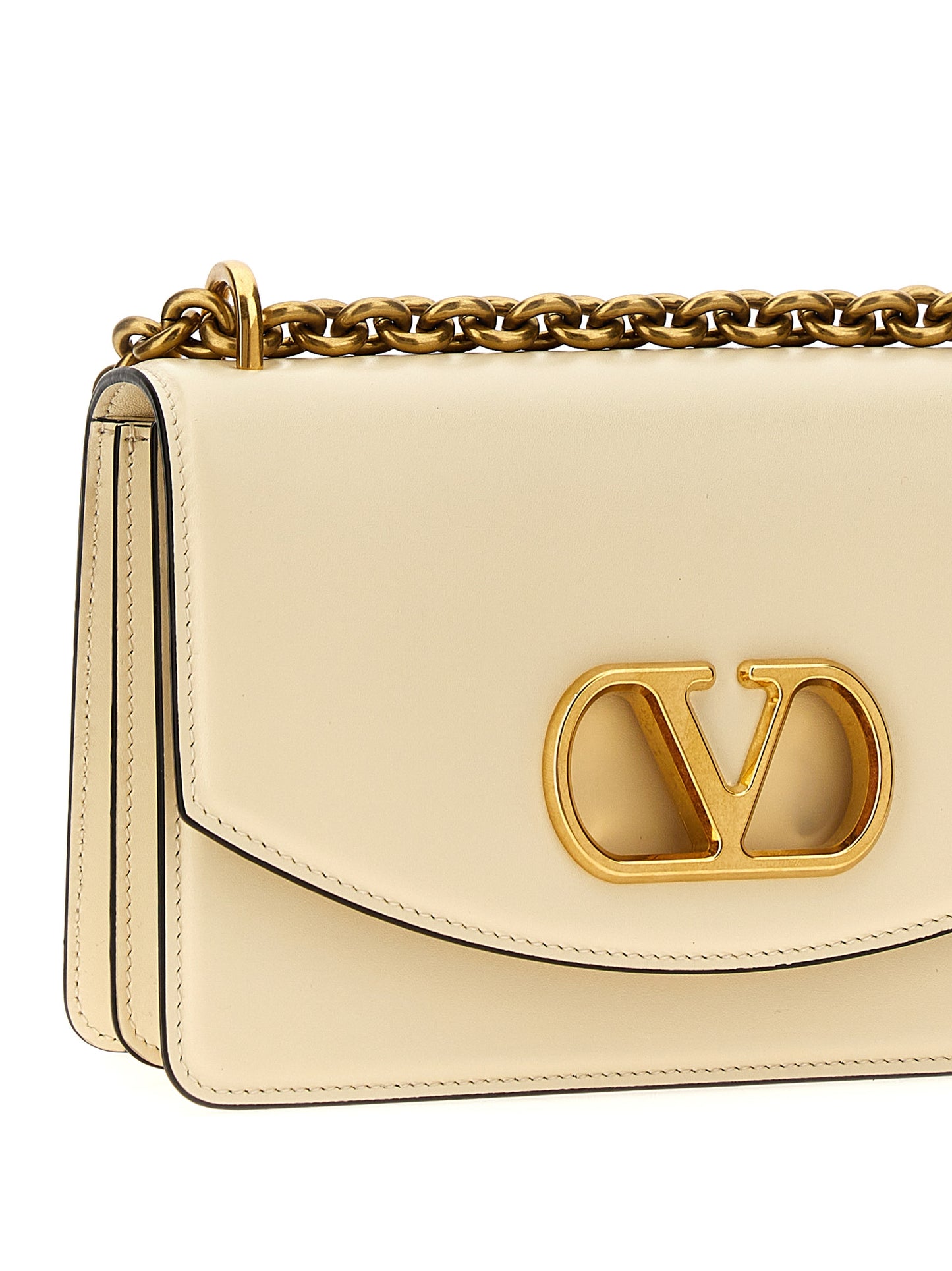 Valentino Garavani Vain Crossbody – White Leather Bag
