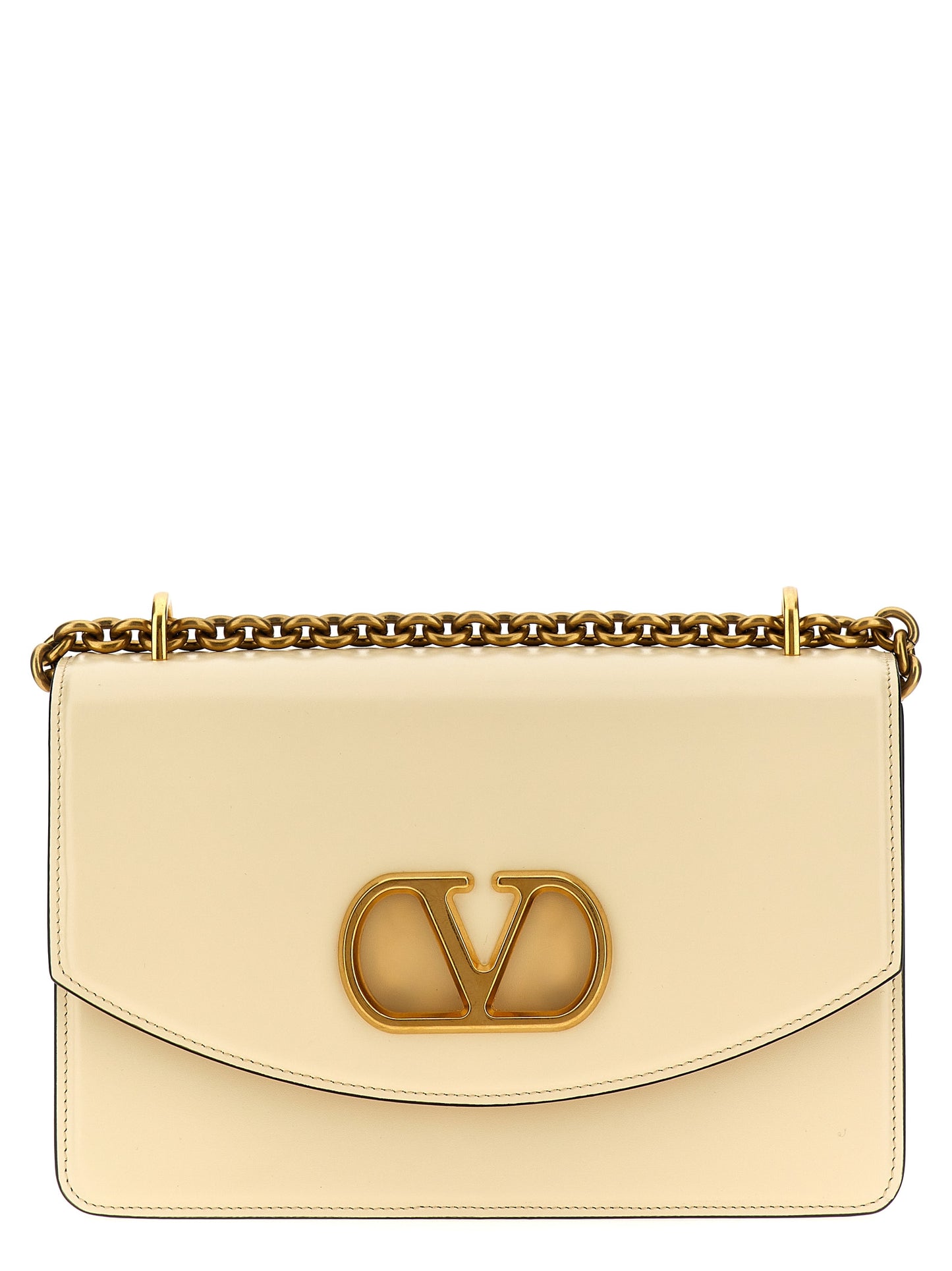 Valentino Garavani Vain Shoulder – White Leather Bag
