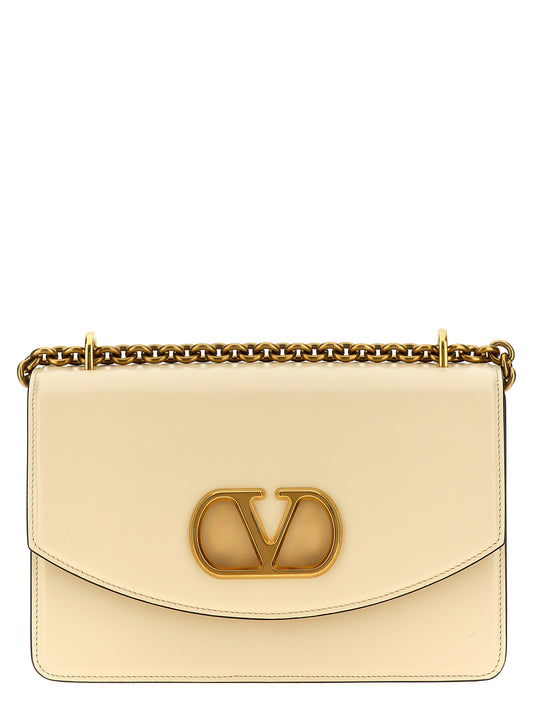 Valentino Garavani Vain Shoulder – White Leather Bag
