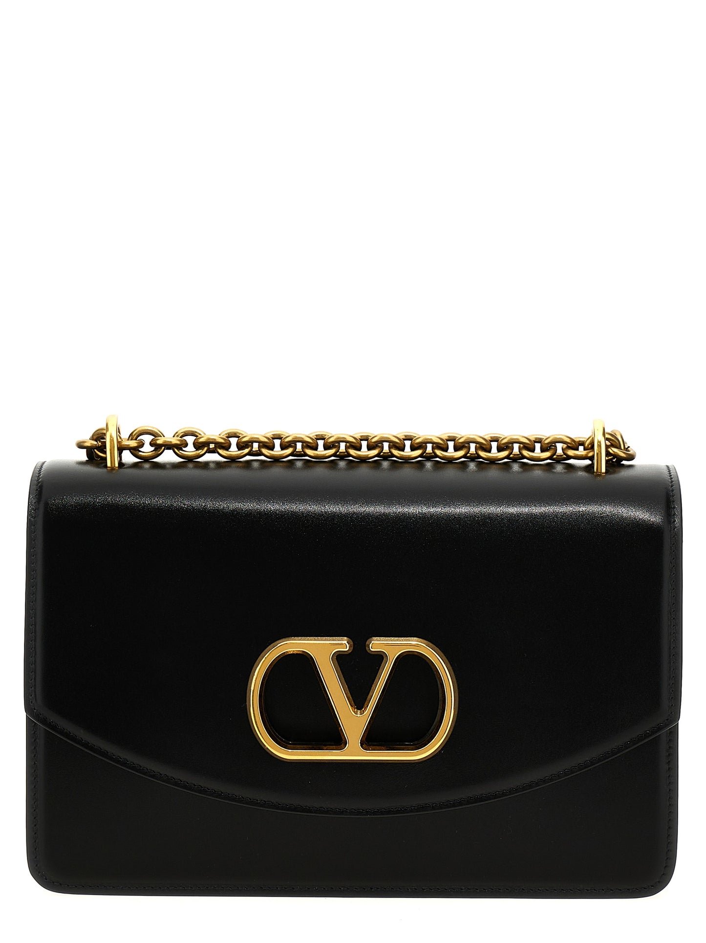 Valentino Garavani Vain Chain – Black Leather Bag