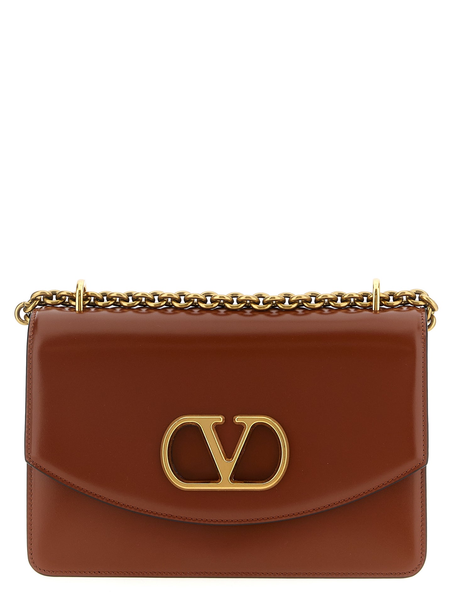 Valentino Garavani Vain – Brown Leather Bag