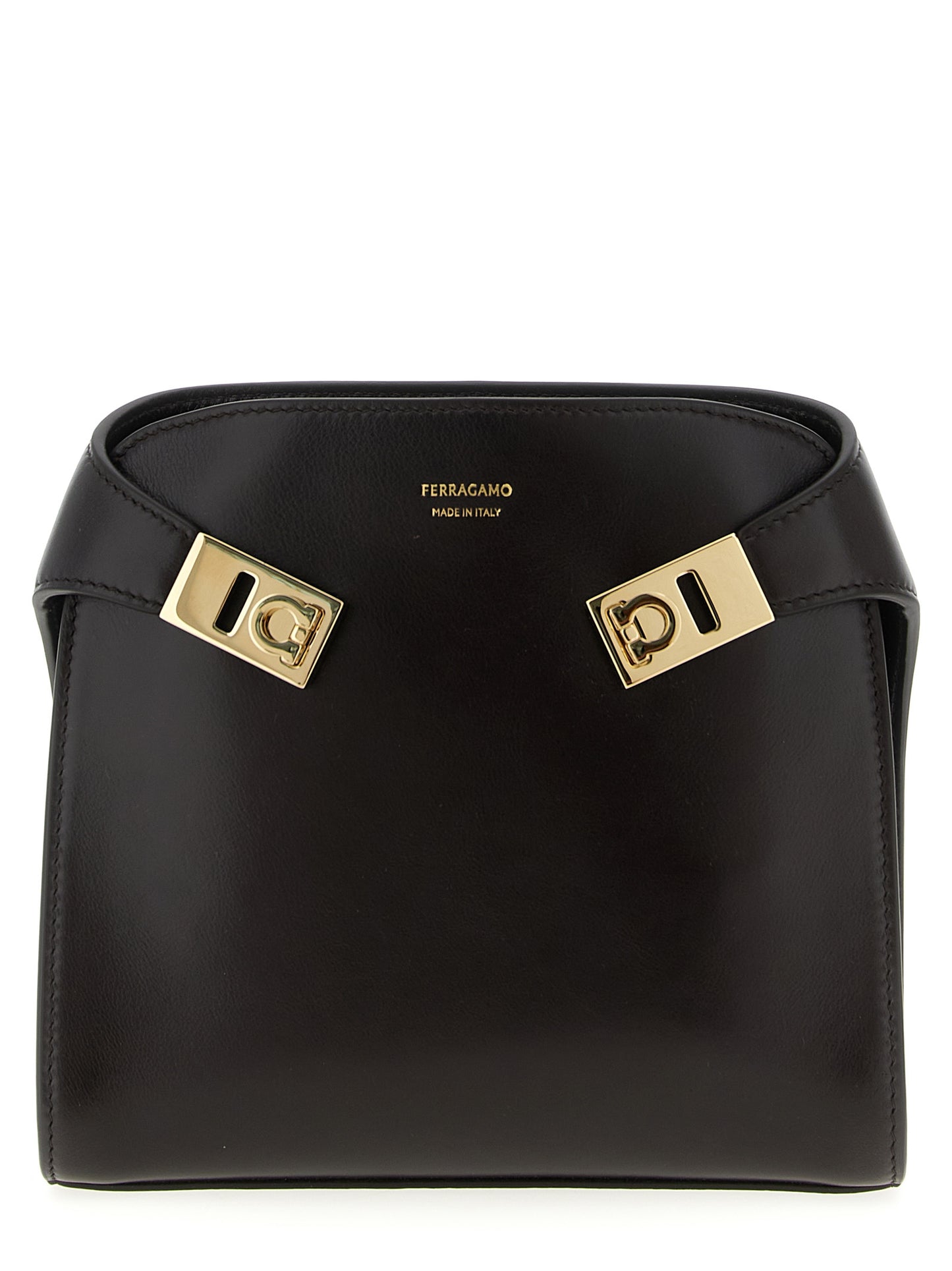 Ferragamo Hug Crossbody in Brown