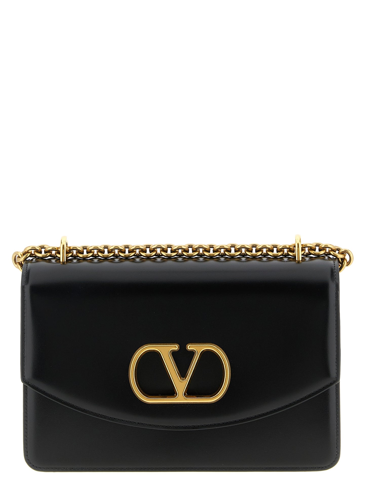 Valentino Garavani Vain Shoulder – Black Leather Bag